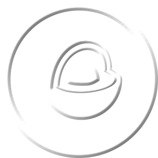 BWXT TRISO icon white on a clear background