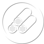 BWXT fuel bundle icon white on a clear background