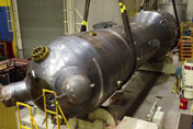 BWXT photograph of a BWXT CANDU steam generator being built in the Cambridge nuclear clean room.