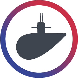 BWXT Submarine icon on a clear background