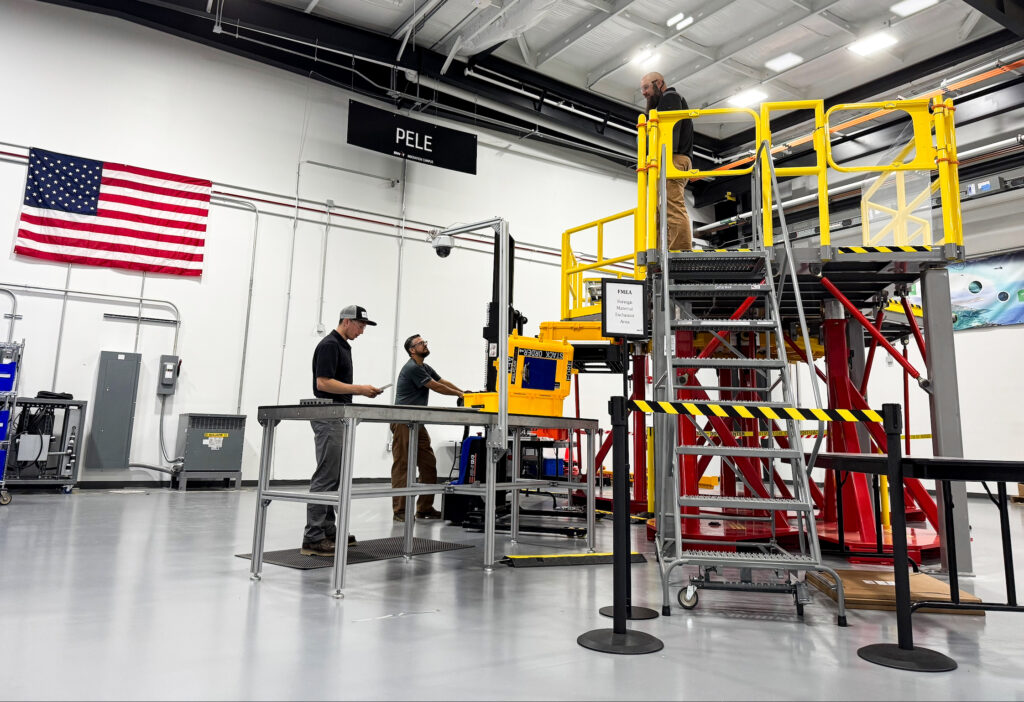 Production platform for the PELE prototype core reactor assembly.